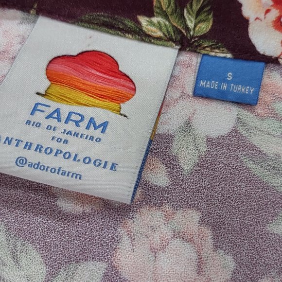 Farm Rio Patchwork Floral Printed Midi Skirt for Anthropologie Sz. Small - Picture 2 of 13